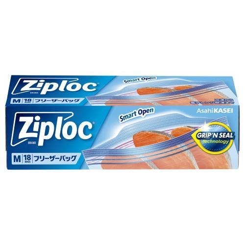 旭化成 ジップロック フリーザーバッグ M 18枚入【ｍ特】