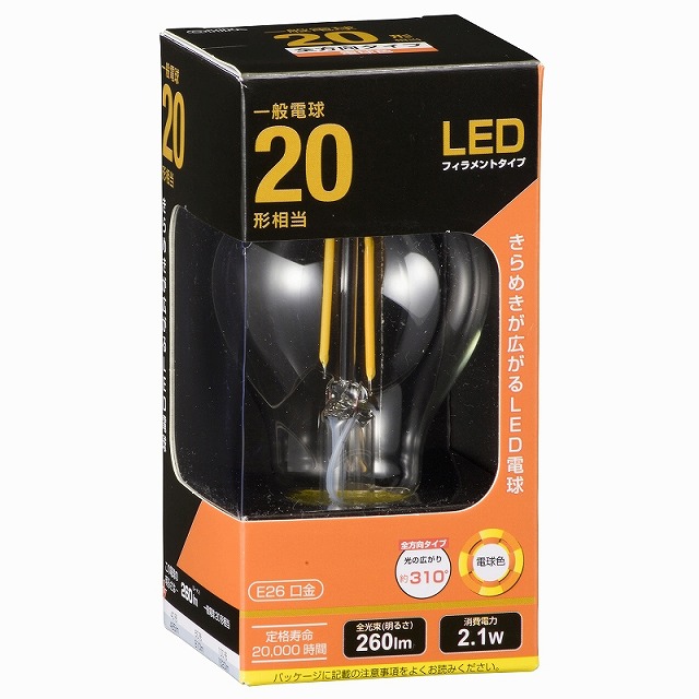 オーム電機 LDA2L C6 LED電球