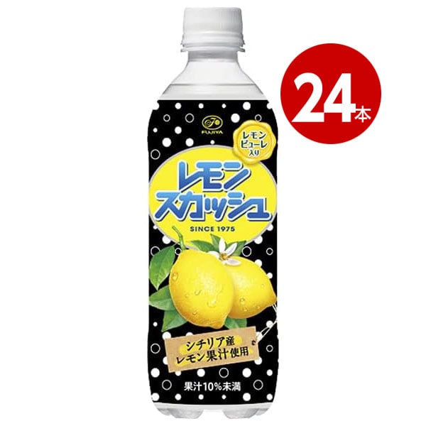 不二家 レモンスカッシュ 500ml 24本 【ｍ特】