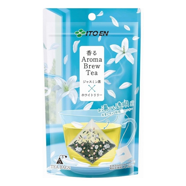 伊藤園　香るＡｒｏｍａ　Ｂｒｅｗ　Ｔｅａ　ジャスミン茶×ホワイトリリー　ティーバッグ　5袋