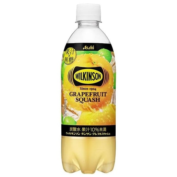 アサヒ飲料　ウィルキンソン　タンサングレフルスカッシュ　490ml　ペットボトル【ｍ特】