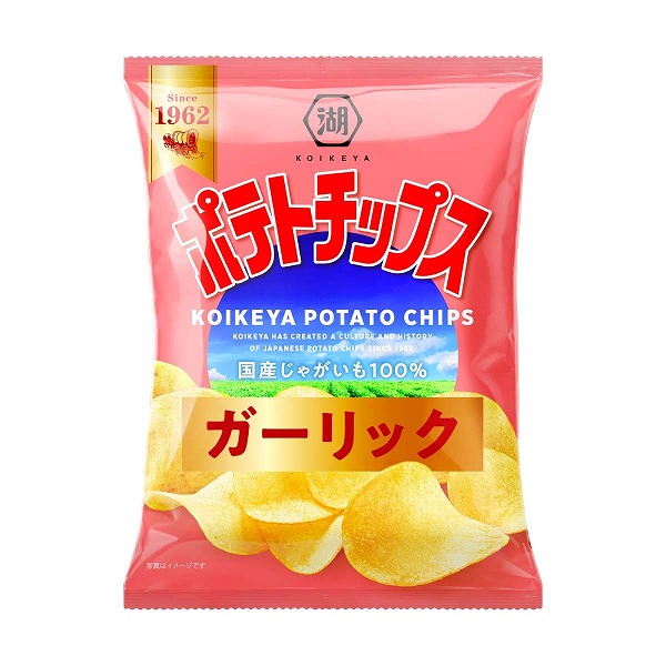 湖池屋　ポテトチップス　ガーリック　50g 【ｍ特】