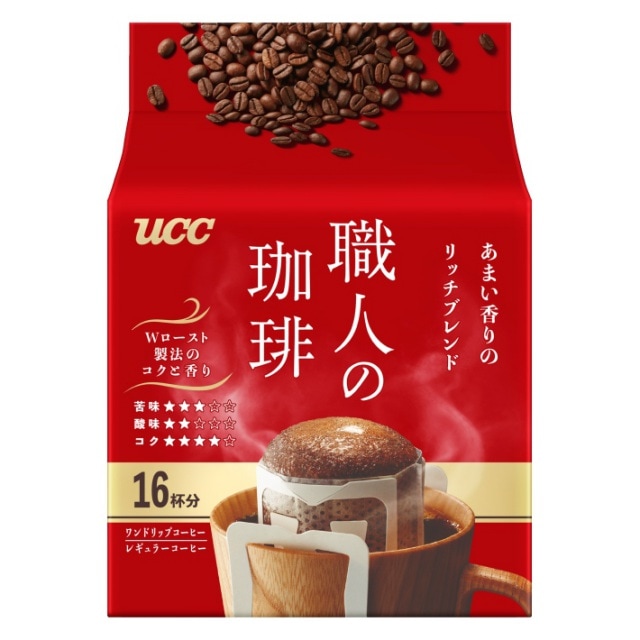 UCC　職人の珈琲　ワンドリップコーヒー　あまい香りのリッチブレンド　16杯分【ｍ特】