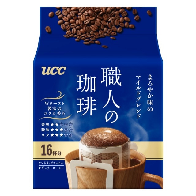 UCC　職人の珈琲　ワンドリップコーヒー　まろやか味のマイルドブレンド　16杯分【ｍ特】