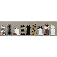 オカトー ミーサ キッチンマット 45x180cm キャットグレージュ
