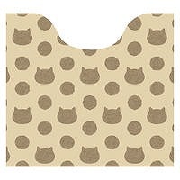 オカトー 使い捨て トイレマット 55x60cm 15枚入 キャットベージュ