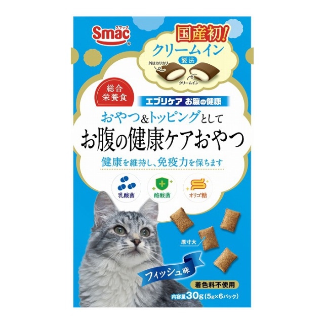スマック　エブリケア　クリームイン　お腹の健康　CAT　フィッシュ味　30g　猫用おやつ　キャットフード