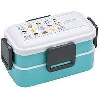 スケーター　抗菌　2段ふわっと弁当箱　DR　ドット　PFLW4AG