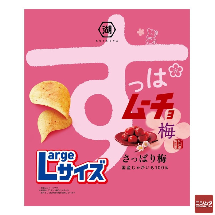 湖池屋 Largeサイズ すっぱムーチョ梅 さっぱり梅 108g お菓子 ポテトチップス