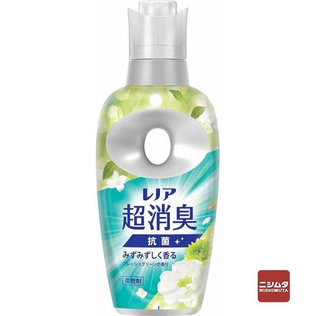 P&G　レノア　超消臭　みずみずしく香るフレッシュグリーンの香り　本体　475ml　柔軟剤 【ｍ特】