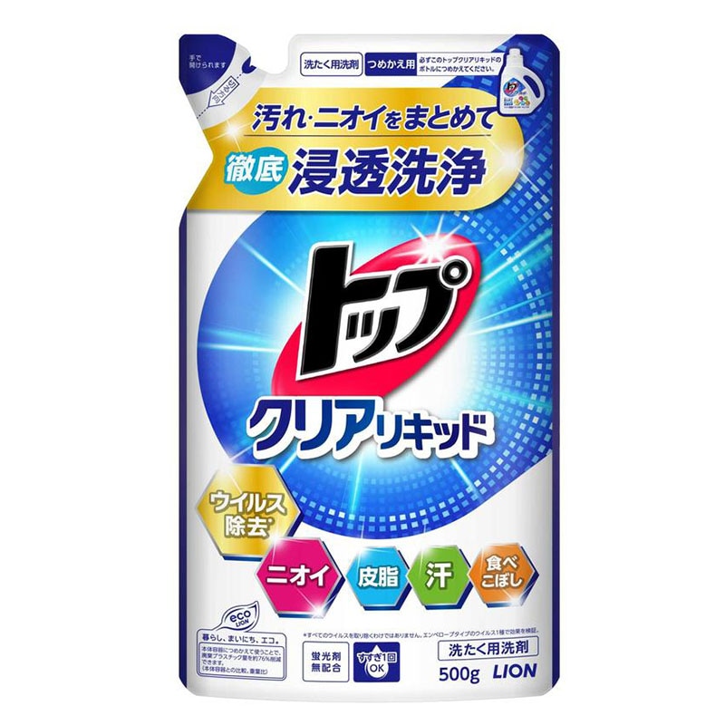 ライオン トップ クリアリキッド 詰替 500g 【ｍ特】