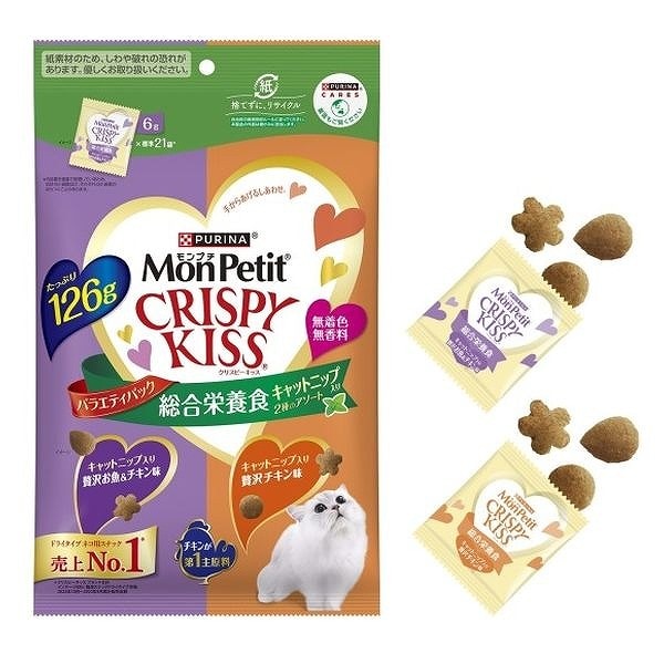 ネスレ クリスピーキッス 総合栄養食キャットニップ2種 126ｇ