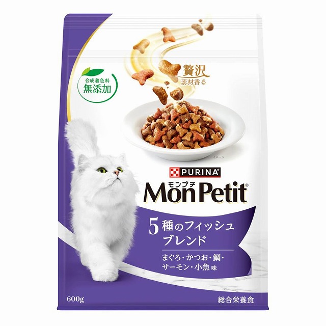 ネスレ モンプチ バッグ 5種のフィッシュ 600ｇ