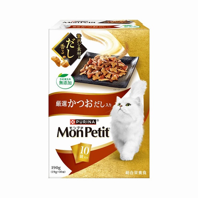 ネスレ モンプチ ボックス 厳選かつおだし入り 190ｇ