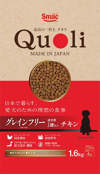スマック　Quoli　グレインフリー　成犬用チキン 1.6kg