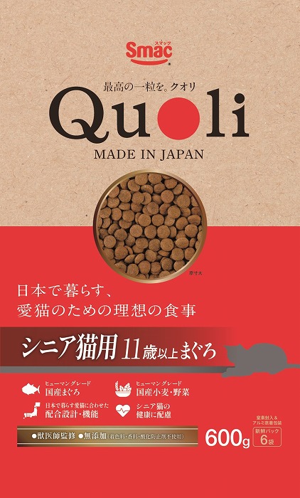 スマック　Quoli　シニア猫用まぐろ 600g