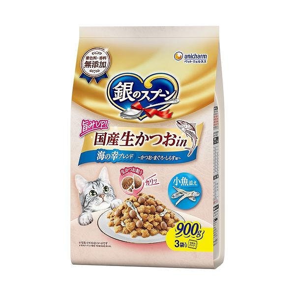 銀のスプーン 国産生かつおin 海の幸ブレンド 小魚添え 900g 【ｍ特】