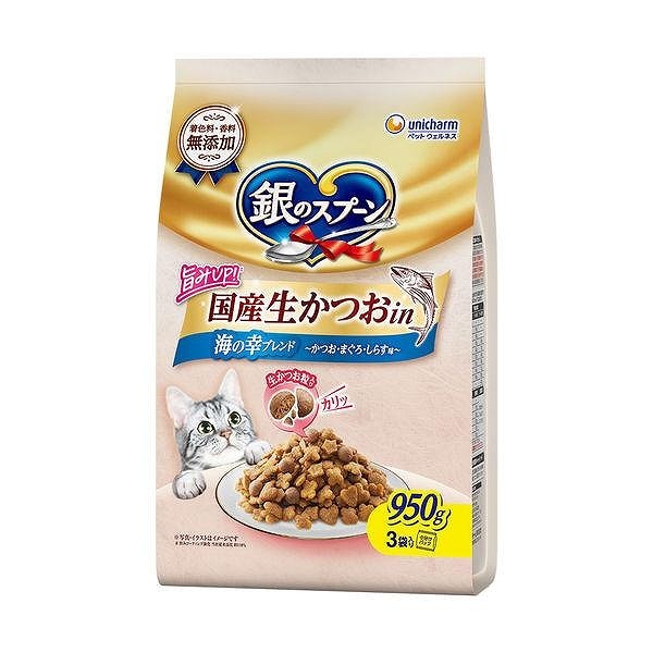銀のスプーン 国産生かつおin 海の幸ブレンド 950g 【ｍ特】