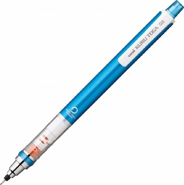 【ネコポス対応】三菱鉛筆　クルトガ　スタンダードモデル　シャープペンシル　0.5mm　ブルー　M5-450 1P