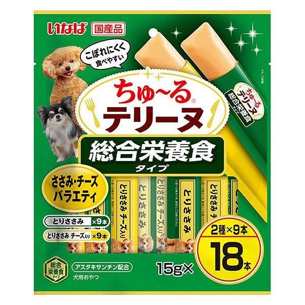 いなば ちゅ〜るテリーヌ 総合栄養食タイプ ささみ・チーズバラエティ 18本入り