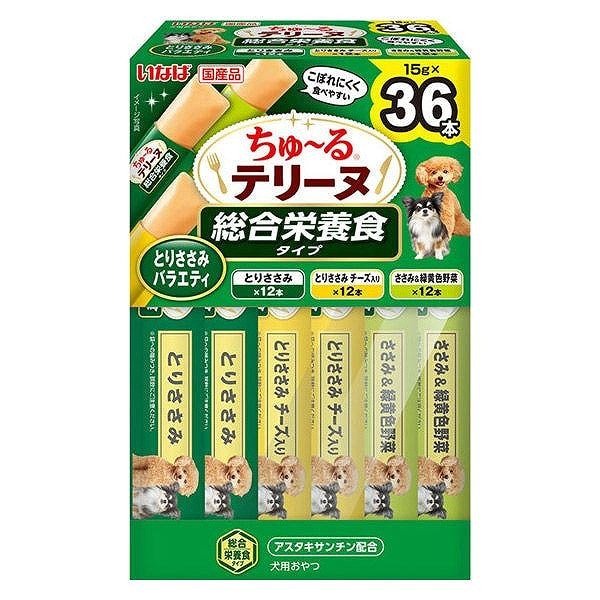 いなば ちゅ〜るテリーヌ 総合栄養食タイプ とりささみバラエティ 36本入り