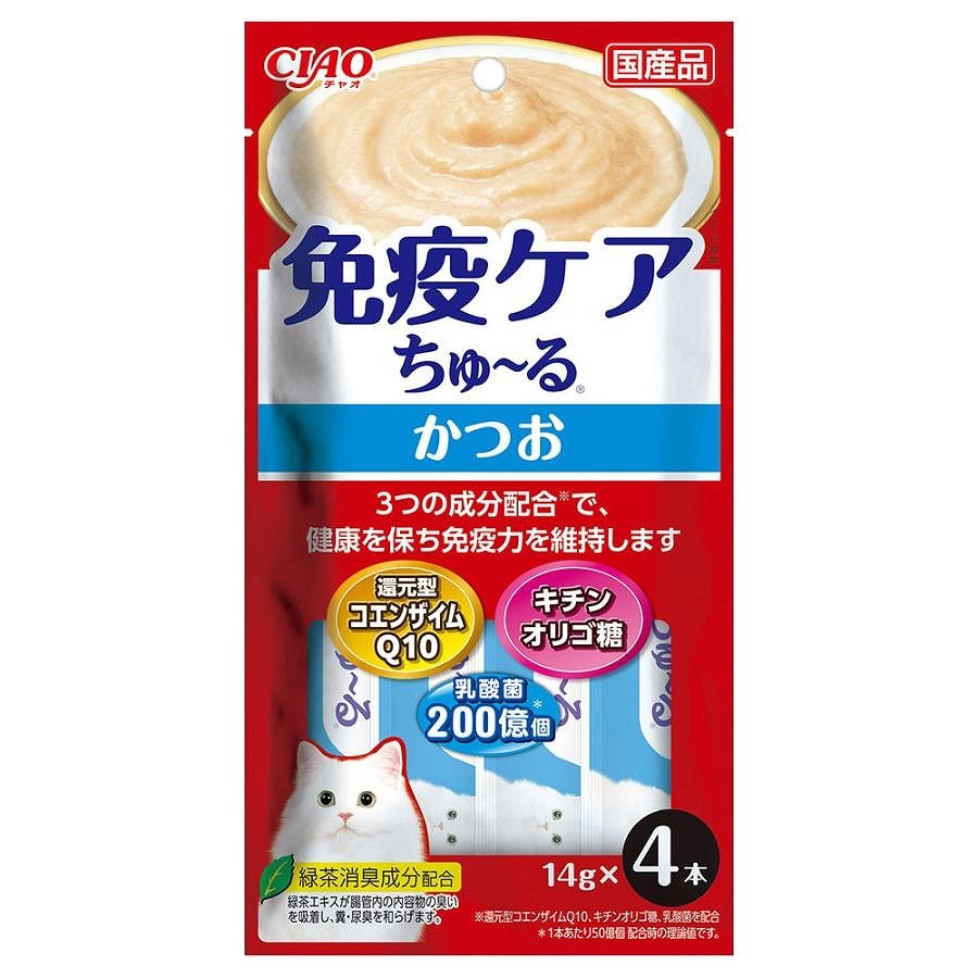 いなば CIAO 免疫ケアちゅ～る かつお 14g×4本