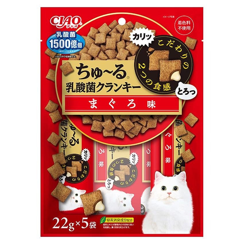 いなば CIAO ちゅ～る乳酸菌クランキー まぐろ味 22g×5袋