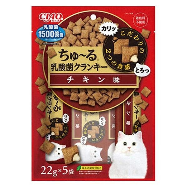 いなば CIAO ちゅ～る乳酸菌クランキー チキン味 22g×5袋