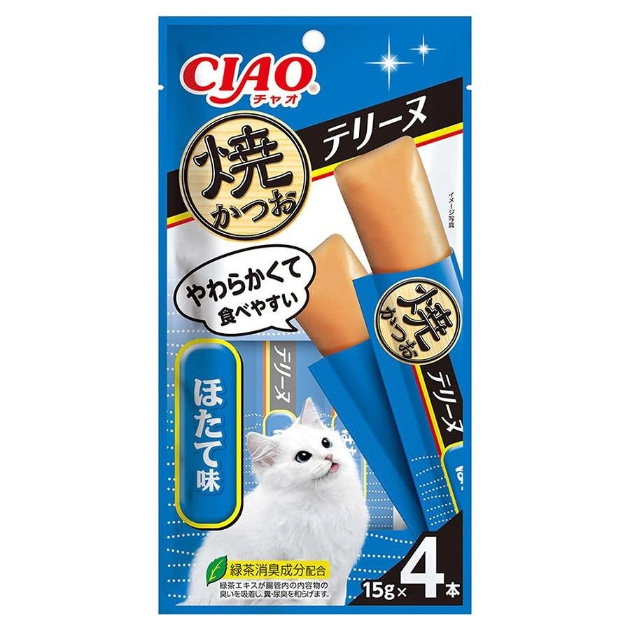いなば CIAO 焼かつおテリーヌ ほたて味 15g×4本