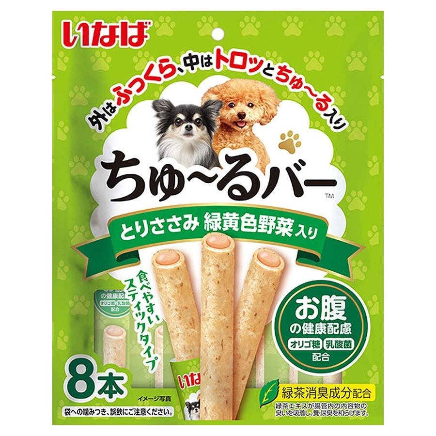 いなば ちゅ～るバー とりささみ 緑黄色野菜入り お腹の健康配慮 8本
