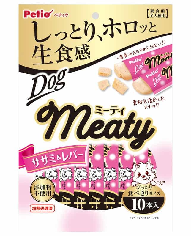 ペットおやつ餌新品未開封まとめ売り♡送料無料♡③ ペティオ Meaty ササミ＆レバー 10本 | おやつ | ニシムタ ネットショップ