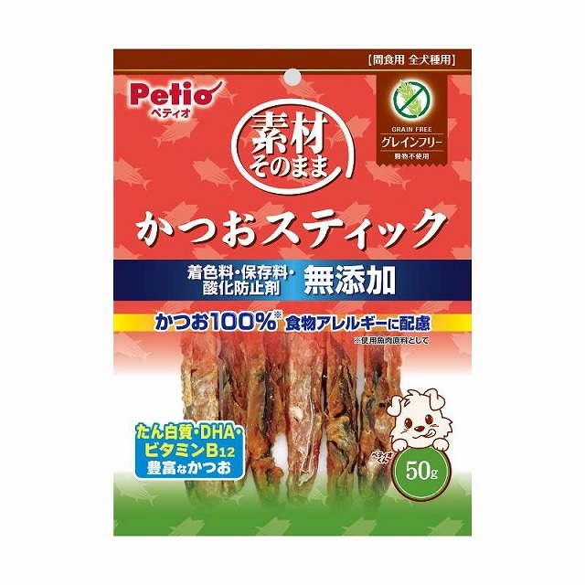 ペティオ　かつおスティック　グレインフリー　50g