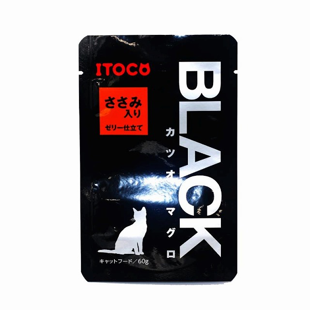 イトウ＆カンパニー　BLACK　カツオ・マグロ　ささみ入り　60g