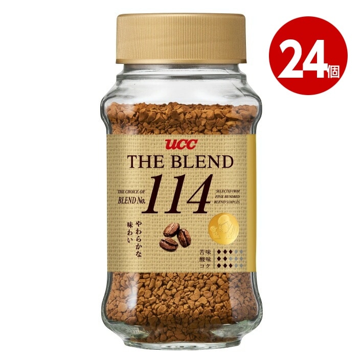 UCC ザ・ブレンド 114　瓶 70g×24個 インスタントコーヒー【送料無料】【ｍ特】