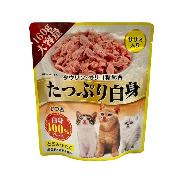 ペットライフクリエイト  たっぷり白身 かつお ササミ入り 大容量 160g