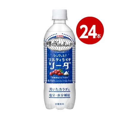 キリン　世界のKitchenから　ソルティライチソーダ　500ml　24本