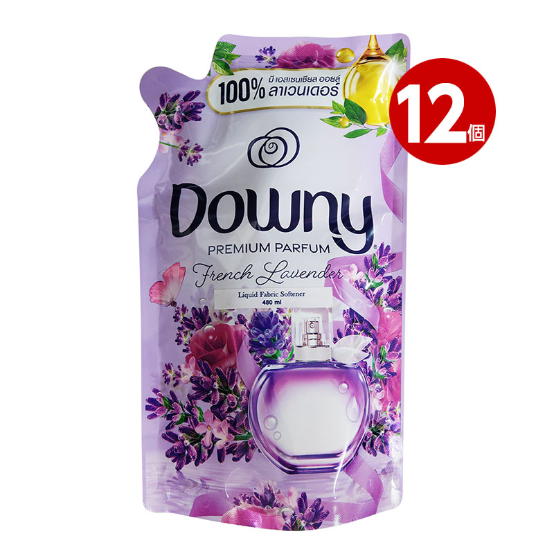 ベトナムP&G Downy ベトナムダウニー 柔軟剤(濃縮タイプ) プレミアムパフューム フレンチラベンダーの香り つめかえ用 480ml 12個