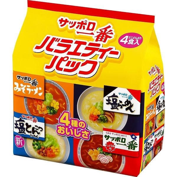 サッポロ一番 ミニどんぶり バラエティーパック 4食入