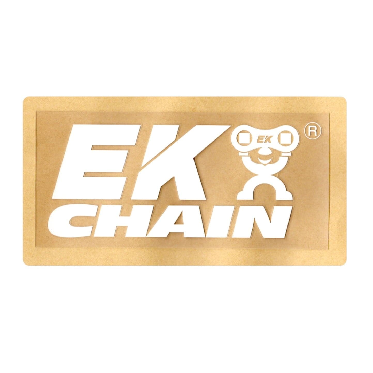 東洋マーク製作所　純正ステッカー　EK CHAIN　抜き　大 R-1013