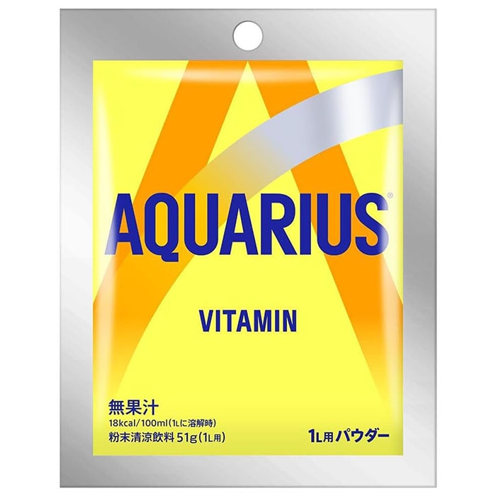 【ネコポス対応】コカ・コーラ アクエリアス 1日分のマルチビタミン 1L用 パウダー 51g スポーツドリンク 水分補給 まとめ買い 残暑 酷暑 猛暑