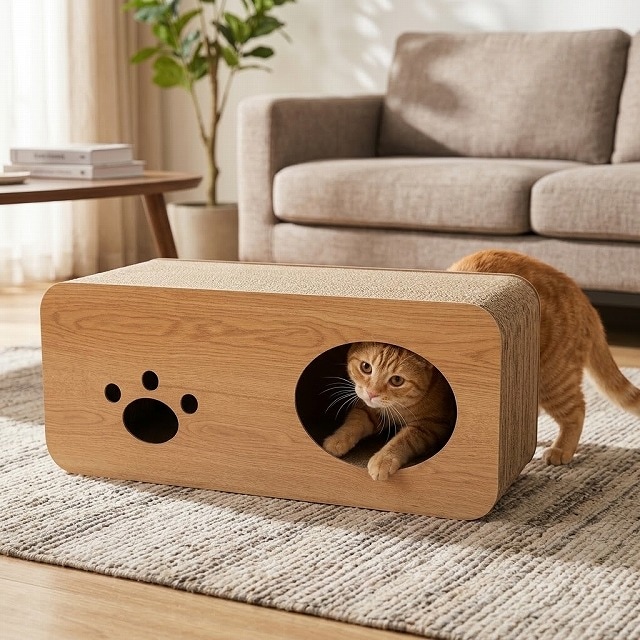 ペットライフクリエイト 猫ちゃん大好き爪とぎ またたび付き CS-05【送料無料】