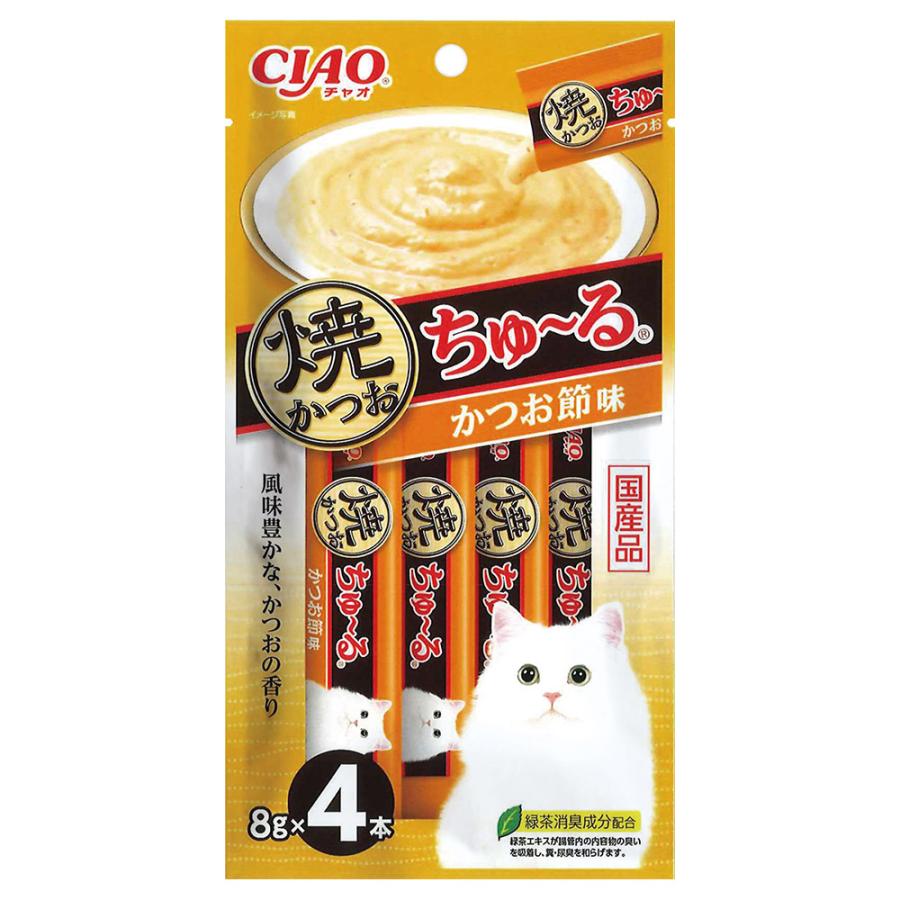 CIAO(チャオ) 焼かつおちゅ～る かつお節味 8g×4本