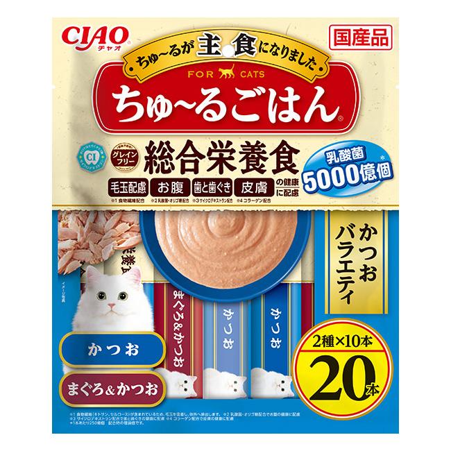 いなば  チャオ (CIAO) ちゅ~るごはん かつおバラエティ 14g×20本