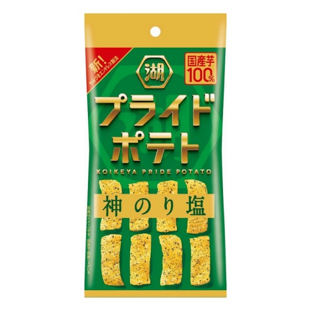 湖池屋　スリムバッグ　プライドポテト　ひとくちカット　神のり塩　30g【ｍ特】