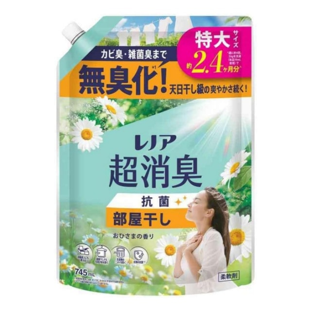 P&G レノア 超消臭 部屋干し おひさまの香り つめかえ用 特大 745ml 柔軟剤【ｍ特】