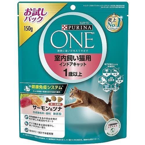 ネスレ日本 ピュリナワンキャット 室内飼い猫用 インドアキャット サーモン＆ツナ 150g