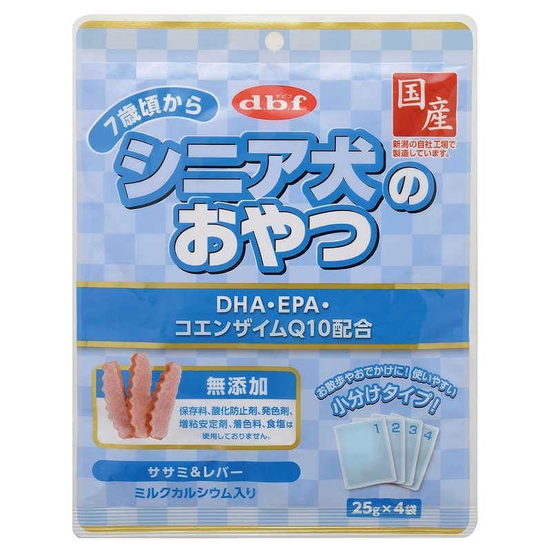 デビフペット シニア犬のおやつ DHA・EPA・コエンザイムQ10配合 25g×4袋