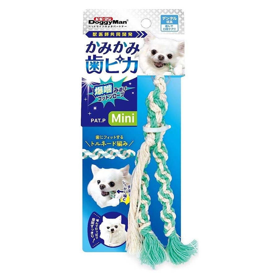 ドギーマン かみかみ歯ピカ 爆噛み遊びコットンロープ Mini