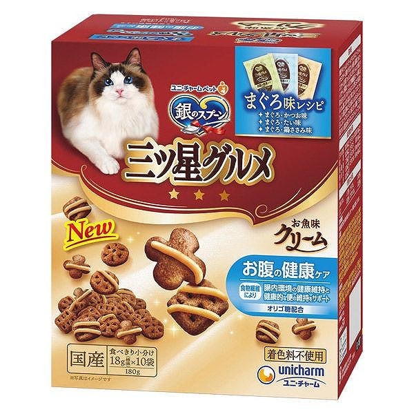 銀のスプーン 三ツ星グルメ お魚味クリーム お腹の健康ケア 3種のアソート まぐろ味レシピ 180g