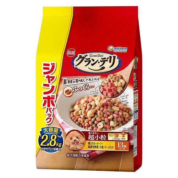 グランデリ ドッグフード ソフト ふっくら仕立て 食べやすい超小粒 シニア 13歳以上用 2.8kg